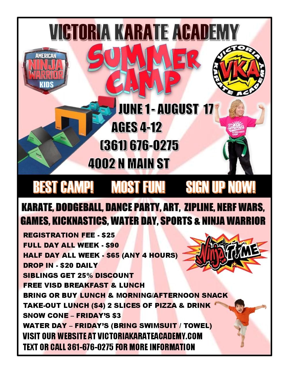 Summer Camps Victoria Karate Academy